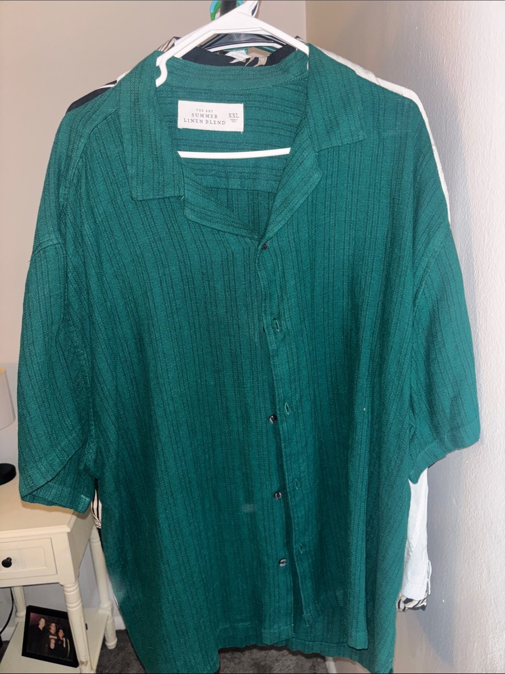 Abercrombie and Fitch Linen Blend Short-Sleeve resort shirt - Green